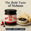 Eat Atlas Chilli Sichuan Black Bean Dip With Baked Lavash Chips | Sichuan Dip, Umami & Sweet, Paired With Crispy Lavash Chips | Ready-to-eat (Paired Combo) (200 gms dip) (85 gms lavash) view 3