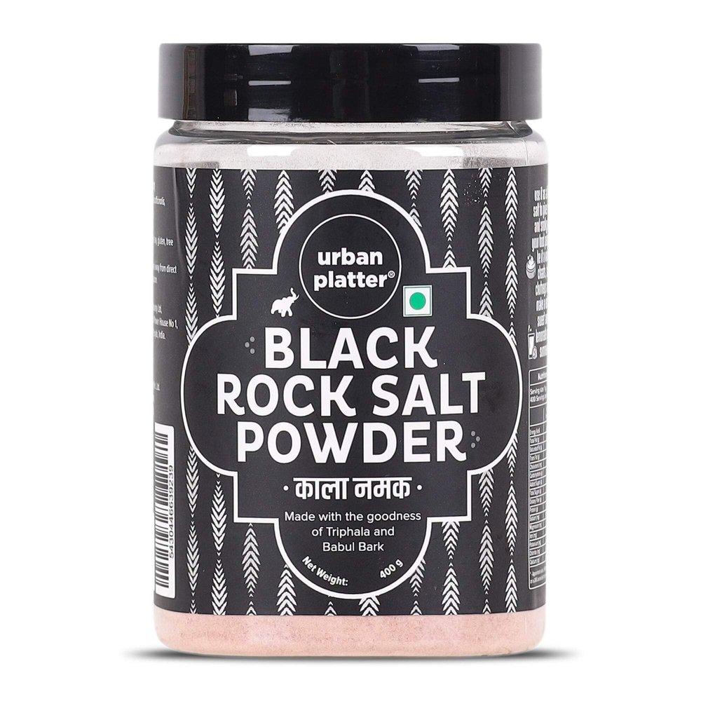 Urban Platter Black Salt, 400g [Kala Namak | with Goodness of Triphala | Tradition in a Pinch]