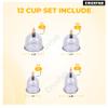 CRUXFAB HIJAMA Cupping Kit 12 Pcs Vacuum Cupping Set for Health Care Portable Body Relaxation Massage and Manual Therapy Cups for Pain Relief Magnetic Traditional Chinese Therapy Cupping view 2