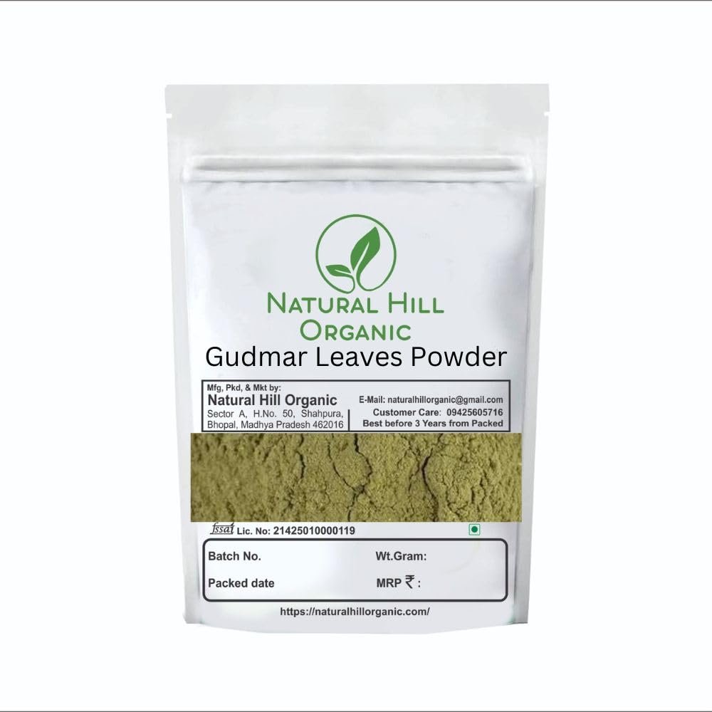 Natural Hill Organic gudmar powder-150g-Authentic Ayurvedic Herb for Daily Wellness-Natural-No presevative-  