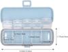 Clickswift Portable Medicine Storage Container with 7 Compartments for Home Office First Aid Pack,Pocket or Purse Pill Box, Pill Container for Vitamin/Fish Oils/Supplement 1Psc (Multicolour) view 2