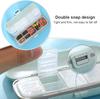 Clickswift Portable Medicine Storage Container with 7 Compartments for Home Office First Aid Pack,Pocket or Purse Pill Box, Pill Container for Vitamin/Fish Oils/Supplement 1Psc (Multicolour) view 3