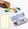 Clickswift Portable Medicine Storage Container with 7 Compartments for Home Office First Aid Pack,Pocket or Purse Pill Box, Pill Container for Vitamin/Fish Oils/Supplement 1Psc (Multicolour) view 4