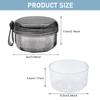 HANNEA Denture Case, Denture Bath Case Cup Box Holder, Leak Proof Denture Cups for Soaking Dentures, Denture Bath Case Travel Retainer Cleaning Container Case for Aligner, Denture, Mouth Guard view 2