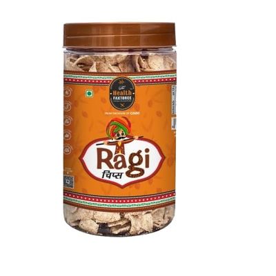 The Health Faktoree Ginni Food Ragi Chips 125 g | Gluten Free | Crunchy Healthy Snacks | High Protein and Fiber Rich Chips