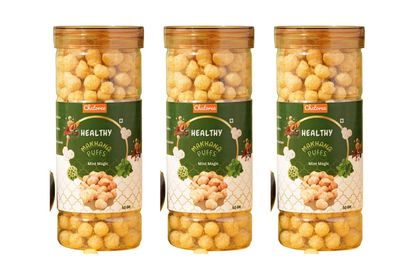 Chatoree Mint Magic Makhana Puffs on Amazon (Pack of 3, 150ml Each)