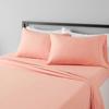 BASEMENT TO ATTIC DECOR Solid Plain 100% Cotton Bedsheet with Pillow Covers |Soft and Breathable bedsheets | Plane Bedsheet for Hotel, Guest House and Hospitals (Orange, Super Queen-90100") view 1