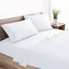 BASEMENT TO ATTIC DECOR Solid Plain 100% Cotton Bedsheet with Pillow Covers |Soft and Breathable bedsheets | Plane Bedsheet for Hotel, Guest House and Hospitals (White, Queen- 90"90") view 3