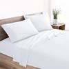 BASEMENT TO ATTIC DECOR Solid Plain 100% Cotton Bedsheet with Pillow Covers |Soft and Breathable bedsheets | Plane Bedsheet for Hotel, Guest House and Hospitals (White, King 108"108") view 2