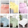 BASEMENT TO ATTIC DECOR Solid Plain 100% Cotton Bedsheet with Pillow Covers |Soft and Breathable bedsheets | Plane Bedsheet for Hotel, Guest House and Hospitals (Blue, Queen- 90"90") view 3