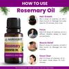 AAROGRIT Rosemary Essential Oil for Hair Growth | Controls Hair Fall, Nourishes Scalp & Strengthens Hair | 100% Pure & Organic | Undiluted Natural Oil for Hair & Skin Care | For Men & Women view 3