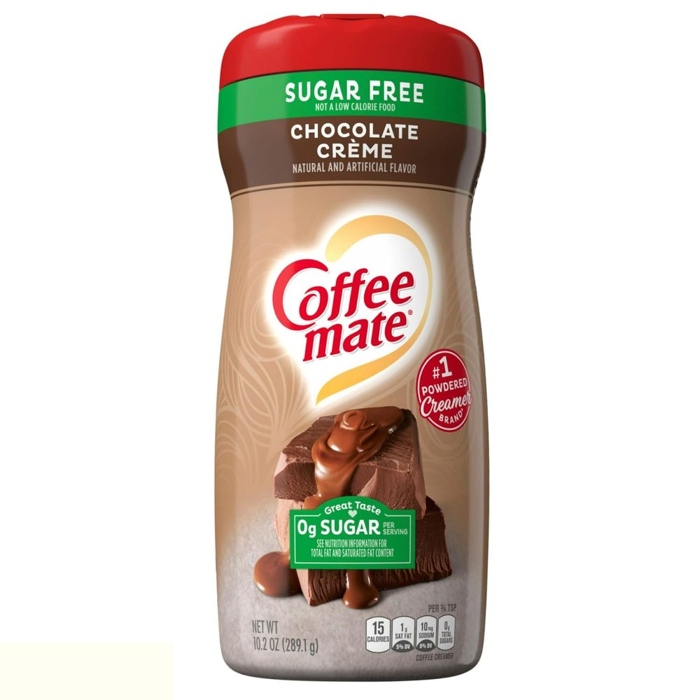 Coffee Mate, Chocolate Crme Sugar-Free Powdered Coffee Creamer, 10.2 oz 289.1g (Imported)