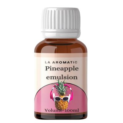 La Aromatic 3 in 1 Baking Emulsion (Colour,Essence & Taste)/Perfect Baking Flavours- (100ml, Pineapple)