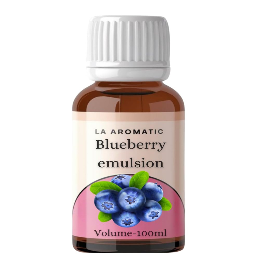 La Aromatic 3 in 1 Baking Emulsion (Colour,Essence & Taste)/Perfect Baking Flavours- (100ml, Blueberry)