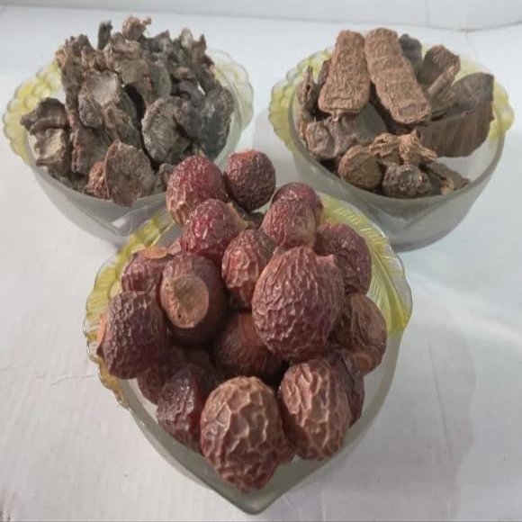 Amla Ritha Shikakai Whole Herbs - 300 Grams (100 Grams each)