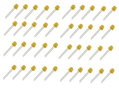 4.8mm 360 Degree Super Wide Angle Straw Hat LED - Warm White - Pack Of 40