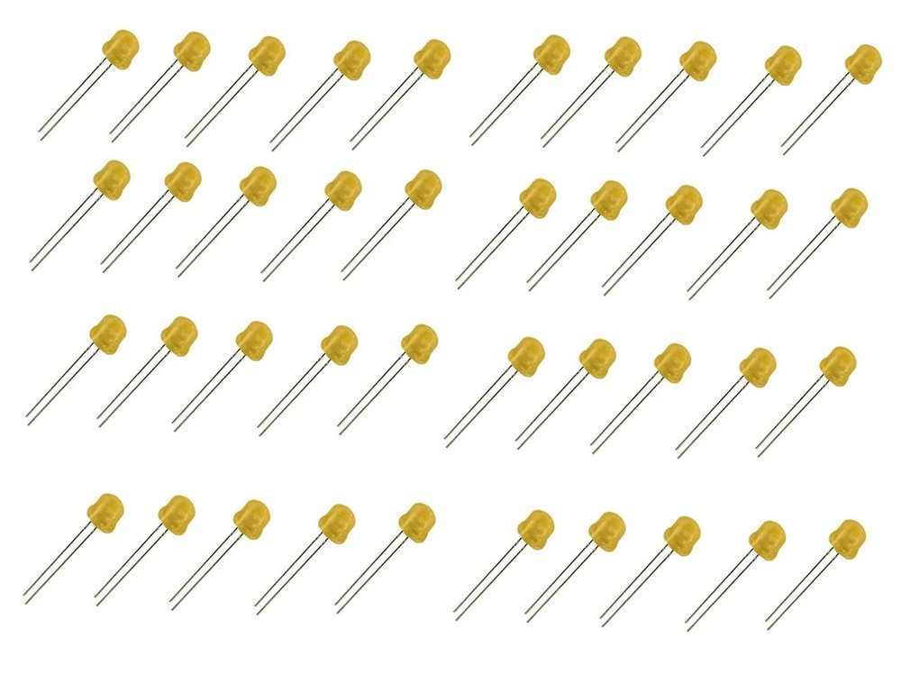 4.8mm 360 Degree Super Wide Angle Straw Hat LED - Warm White - Pack Of 40