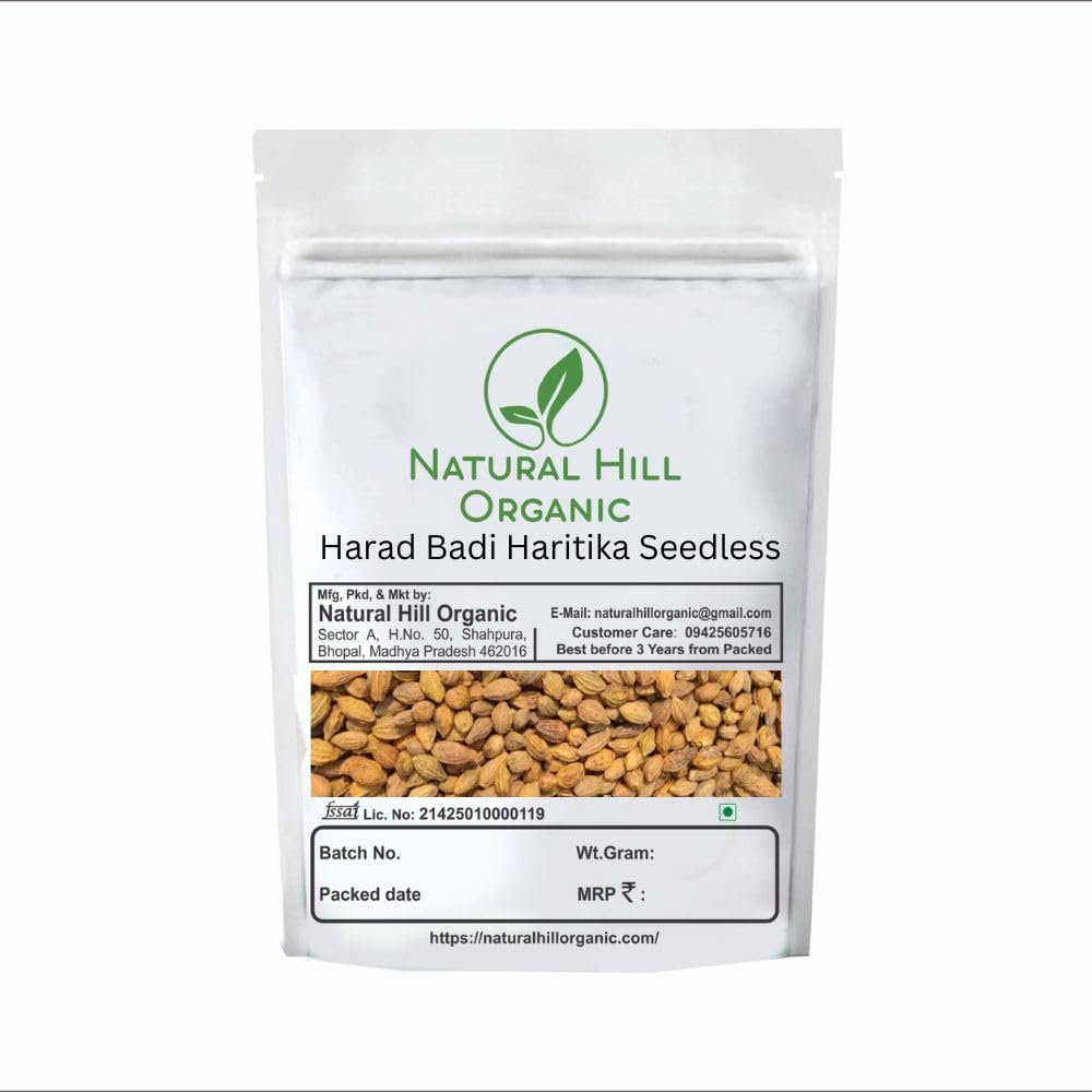 Natural HIll Organic Harad Haritki Seedless150 g- Supports Smooth Digestion & Natural Detox-Natural-No Preservatives-  