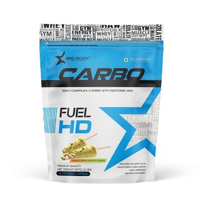BIG ROCK NUTRITION Platinum Series Carbo Fuel HD With Isotonic Mix Carb Blend (907gm, Keasr Pista Kulfi)