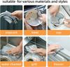 CUSHIO Non Scratch Wire Dish Cloth (Pack of 10), Steel Scrubber for Utensils Cleaning, Multipurpose Wet and Dry Cleaning, Stainless-Steel Dish Wash Scrubber for Washing Dishes, Sinks, Counters view 3