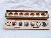 7 Chakra Sacred Geometry Set Platonic Solids Shungite Gemstone Crystal Geometry Set 7 Pcs Geometry Beautiful Gift with Wooden Box 15-20MM view 1