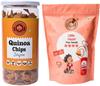 Dhanigreens Organics Snacks 250gm (Quinoa Chips Jalapeno Flavour 150g + Sweet Little Heart Snacks with Flax Seeds 100g), Natural Ingredients Snacks, Gluten-Free, Cholesterol Free, Transfat Free view 1