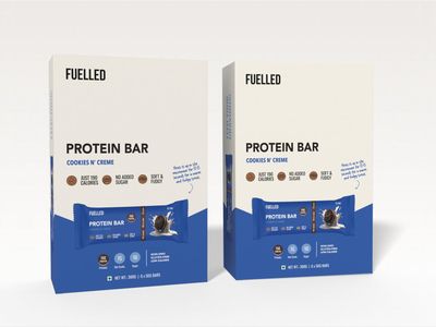 Fuelled Protein Bar 15 g (Pack of 12 x 50 g) Cookies N Creme/Healthy Snacks / 100% Whey Protein/High Protein, Low Calorie & High Fibre