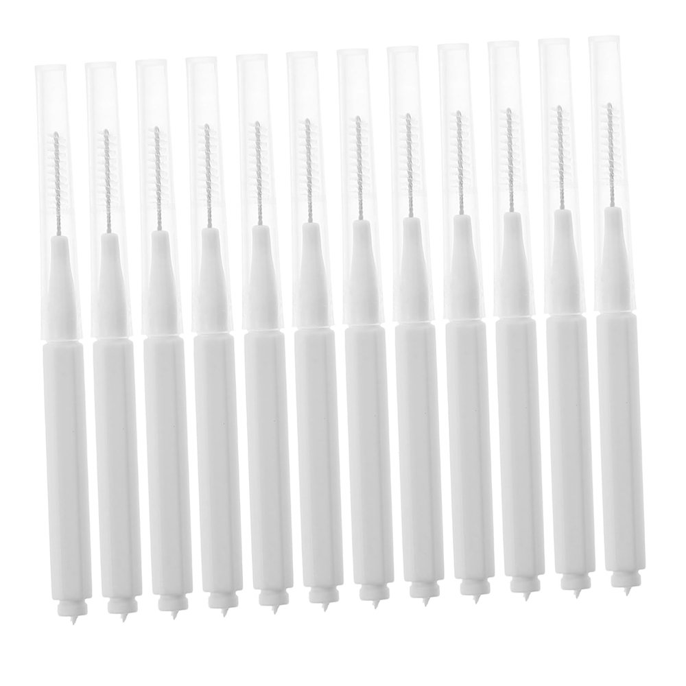 MAGICLULU 12pcs Interdental Brushes Soft Bristled Dentals Picks for Plaque Removal Toothbrush for Safe for Cleaning