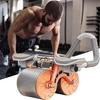 Smile ExerciseAb Roller Wheel Automatic Rebound 2 in 1 for Abs Workout Abdominal Fitness Wheel for Men Women, Dynamic Core Trainer Plank Exercise Wheels with Phone Stand for Home Gym view 1
