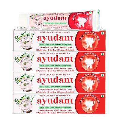 Ayurvedant Ayudant Oral Care Toothpaste 100GX4 |From The House Of Baidyanath.