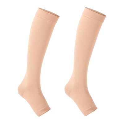 CALANDIS Compression Socks for Circulation Support for Running Office Workers Walking L skin color | Compression Garments | Orthopedics & Supports | Medical, Mobility & Disability