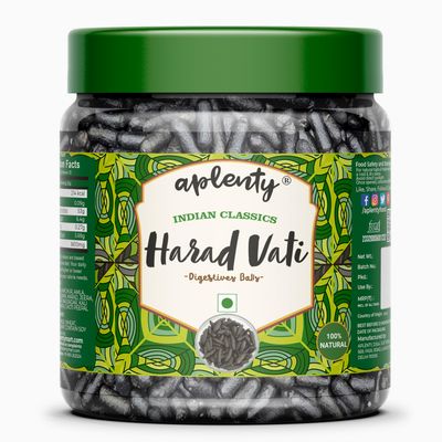 Aplenty Harad Vati | Chatpati Harad Vatee | Churan Mouth Freshener | Digestive After-Meal Snack With Harde Vati Churan (200g)