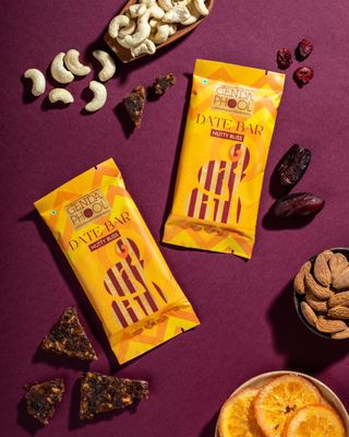 Genda Phool | Nutty Bliss Date Bar | Snacks | Date Bar | Pack of 2