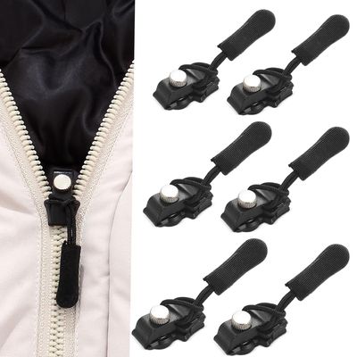 PEPONZ Zipper Repair Kit with Nylon Pull Tabs & Cords  Replacement Metal and Plastic Zipper Pulls for Sliding Teeth  Universal Screw Fix Removable Zippers for Bags, Garments & More_ (Pack of 20)