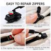 PEPONZ Zipper Repair Kit with Nylon Pull Tabs & Cords  Replacement Metal and Plastic Zipper Pulls for Sliding Teeth  Universal Screw Fix Removable Zippers for Bags, Garments & More_ (Pack of 20) view 2