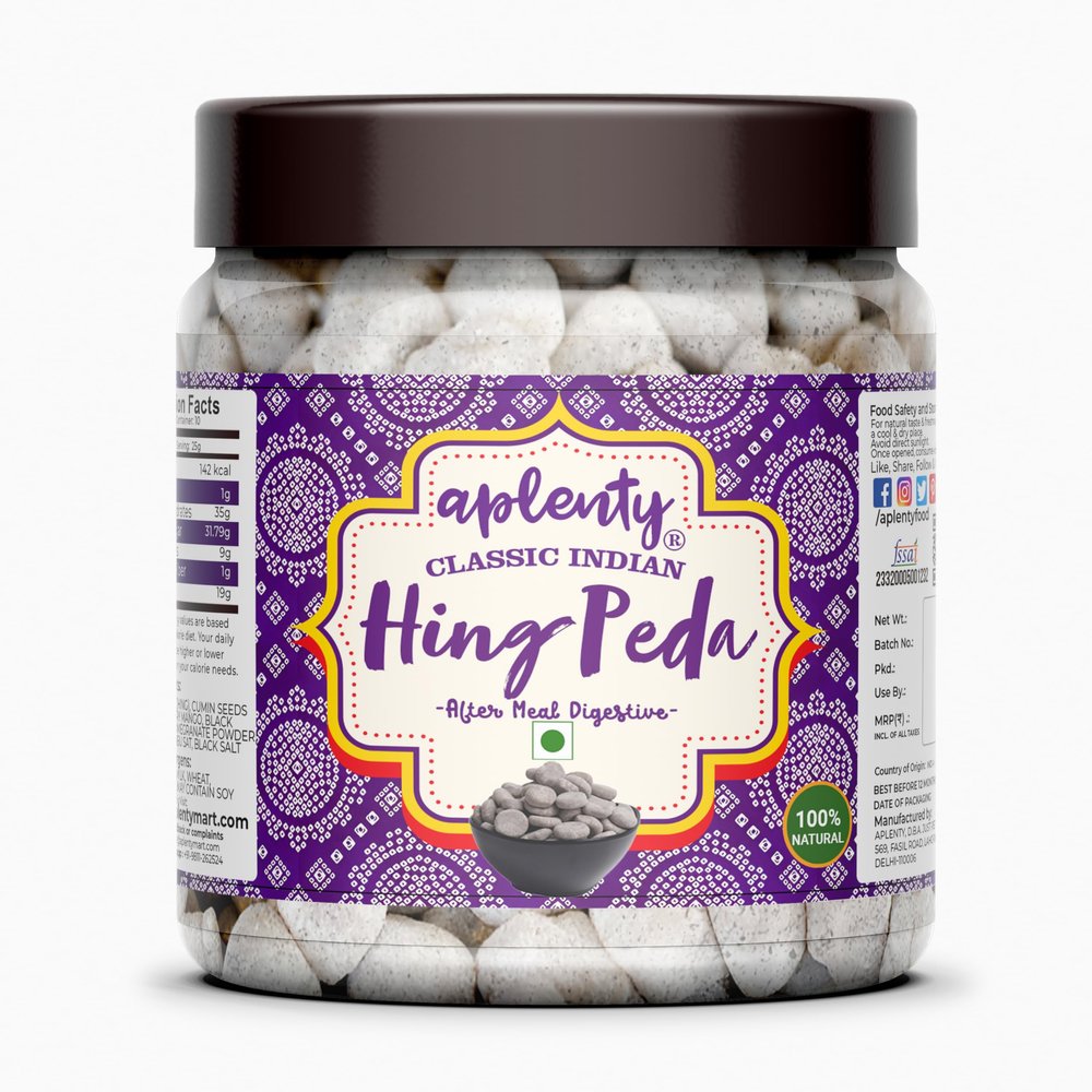 Aplenty Hing Peda Hingwadi Modak Digestive Heeng Goli Churan Natural Hand-Rolled Spicy Soft Tangy Ayurvedic Digestive Balls 400g