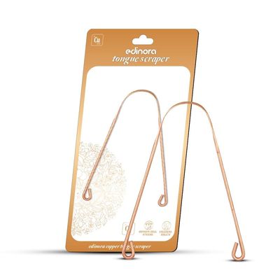 Edinora Copper Tongue Cleaner | Pure Natural Copper | Safe for daily use