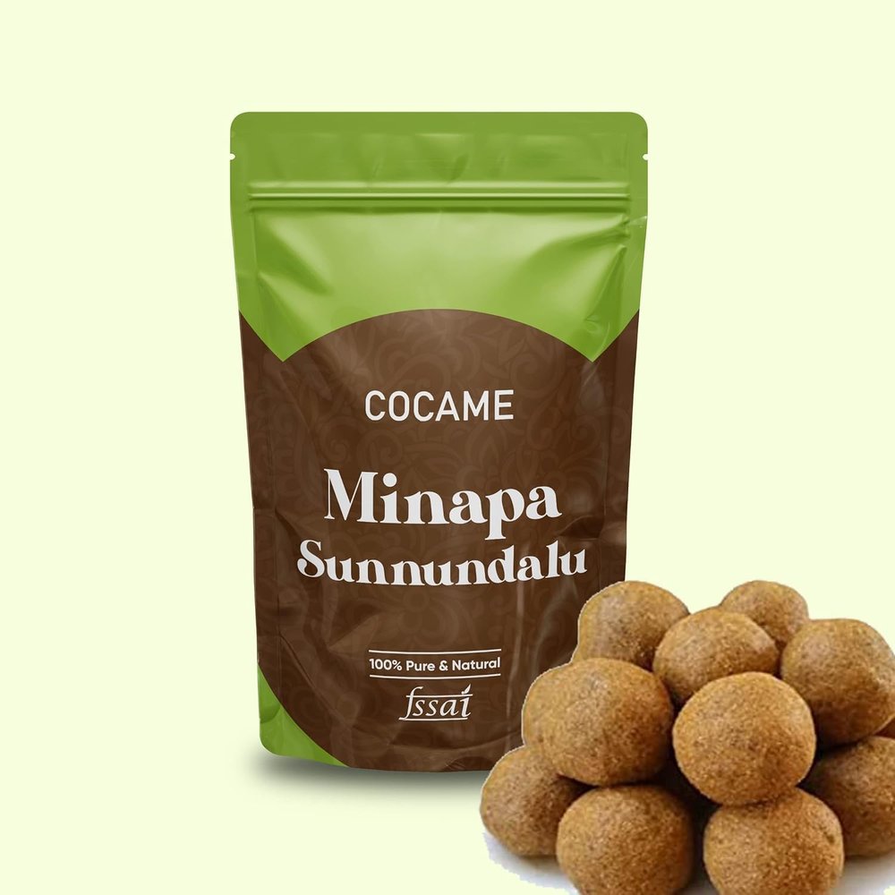 COCAME Natural Jaggery Sunnundalu | Healthy protine rich sunnundalu | bellam sunnundalu - (1000 Grams)