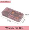 Black Sparrow Pill Cutter, Pill Crusher, Pill Splitter, 3 in 1 Multi-Functional Pill Cutter, Portable Travel Small Pill Box Case Holder, Purse Medicine Container for Cutting Vitamins Tablets view 2