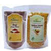 Farmbean Millets Combo 2 Kg Pack of 2 | Natural Grains | Yellow Jowar 1 Kg, Ragi 1 Kg view 1