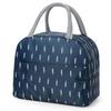 EXPORTTANZA Large Insulated Lunch Bag for Office Men, Women, Kids School, Travel Tiffin Bag Pouch, Hot & Cold Lunch Box Bags for Boys, and Girls (Blue Leaf) view 1