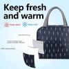 EXPORTTANZA Large Insulated Lunch Bag for Office Men, Women, Kids School, Travel Tiffin Bag Pouch, Hot & Cold Lunch Box Bags for Boys, and Girls (Blue Leaf) view 3