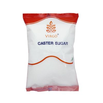 Virgo Castor Sugar, Fine Grain Natural Sugar, Truly Unrefined, Ideal for Icings, Frosting, Buttercreams, Cake Fillings, Meringues, Baking & Desserts, Healthy Instant Sweetener, 1kg Pack