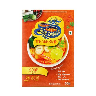 Blue Dragon Thai Tom Yum Soup Kit 65g | Easy-to-Make Meal Kit
