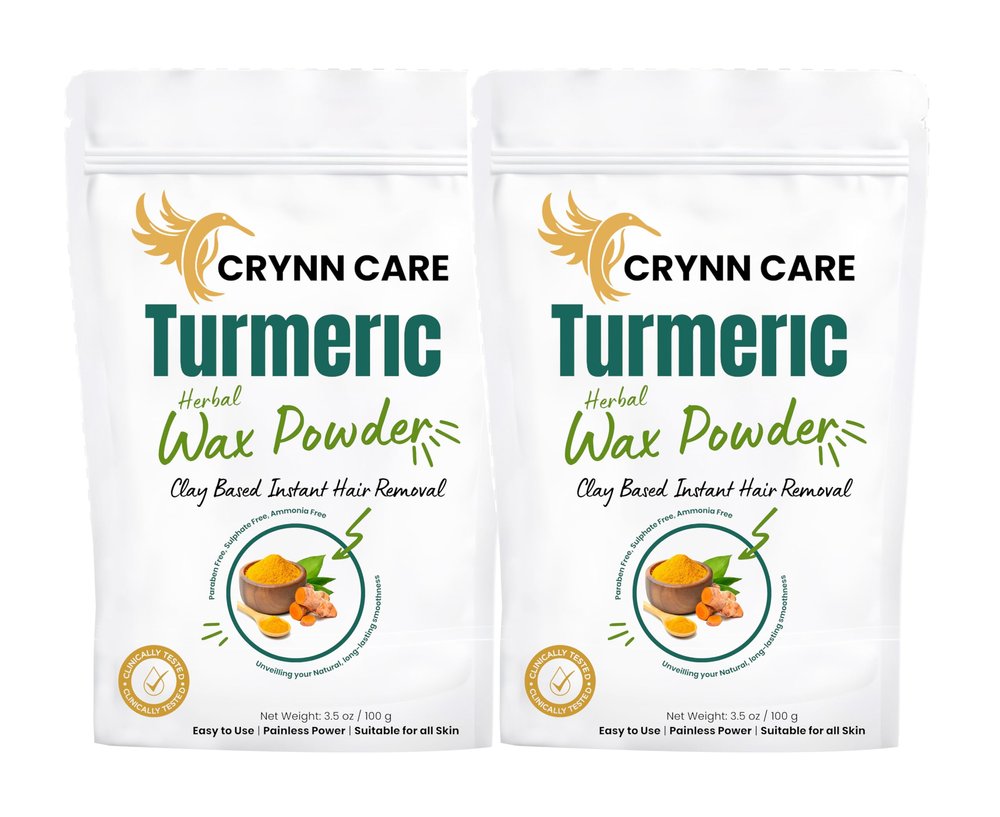 BUY TYA Turmeric Facial Wax Powder For Leg, 5 Min Painless Natural Face Hair Removal Waxing Powder, Easy To Use At Home 100GM(Pack Of 2)