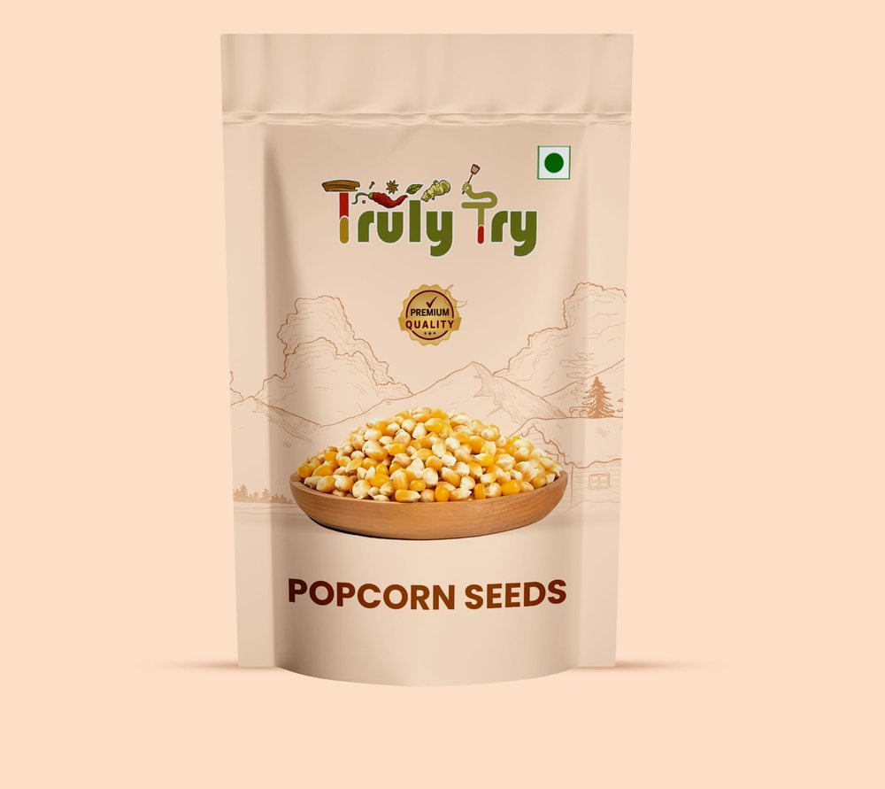 Truly Try Popcorn | Imported Raw Maize | Popcorn Kernels | Ready to Cook | High Expansion | Homemade Healthy Snack | Popcorn Seeds (400 Gram)