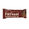 FitFeast Nutty Brownie Dessert Protein Bar, Pack of 6 | 12g Protein per Serve | Blended of Chocolate and Nuts Falvour | Zero Added Sugar & No Artificial Preservatives | No Cholestrol and No Trans Fats | As Seen on Shark Tank view 1