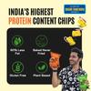 FitFeast Protein Chips - Variety Pack of 6 | 3 x Peri Peri and 3 x Cream and Onion | 60 g Per Serve | 16g Plant Protein Per Pack | Baked Chips, Not Fried | Multigrain Protein Snacks | As Seen on Shark Tank view 3