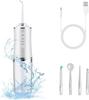 Flowlet Powerfull Smart Water Dental Flosser | Pure White with 4 Nozzle tips | 3 Jet Water Pressure Settings | Removers 99% Food Residues | 220ml Water Tank Capacity | IPX7 Waterproof | 6 Months Warranty view 1