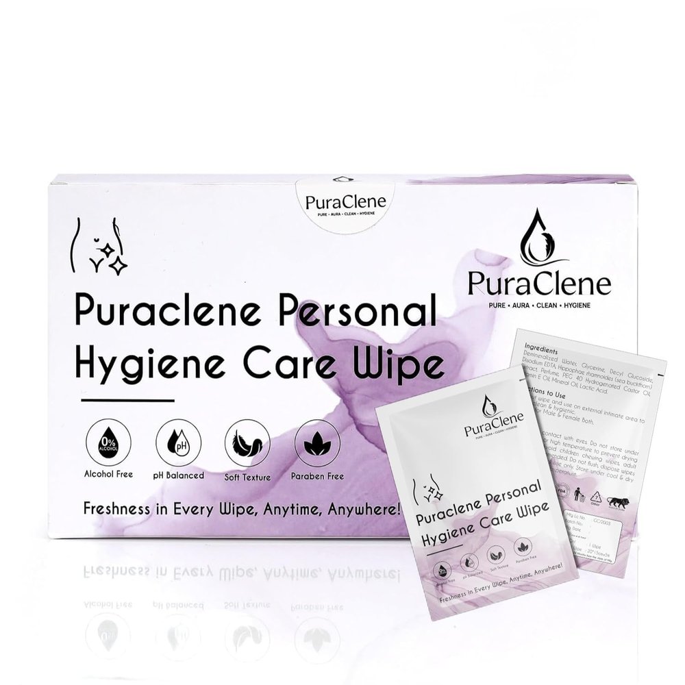Puraclene Personal Hygiene Care Wipe, Organics Femina Intimate Wipes, Personal care for female